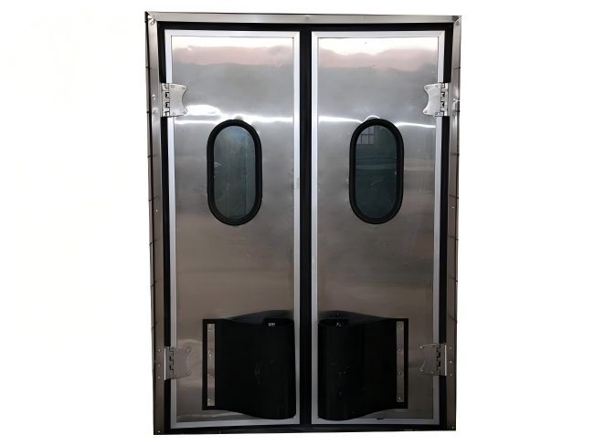Double Free-Acting Impact Door